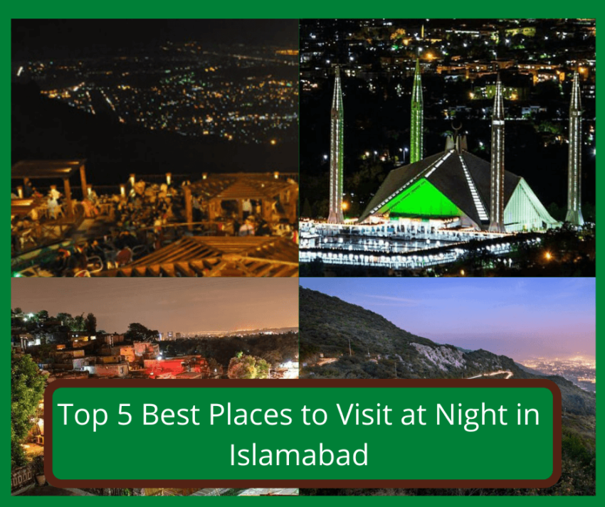 Top 5 best places to visit at night in islamabad